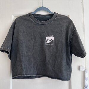 One Size Brandy Melville Crop Hawaii Tee